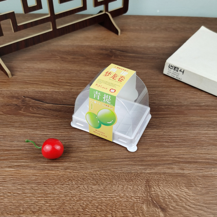 Rollo suizo Taro roll Menglong roll RAW latte desechable hornear arco caja Caja de embalaje de rollo de pastel de celebridad de Internet