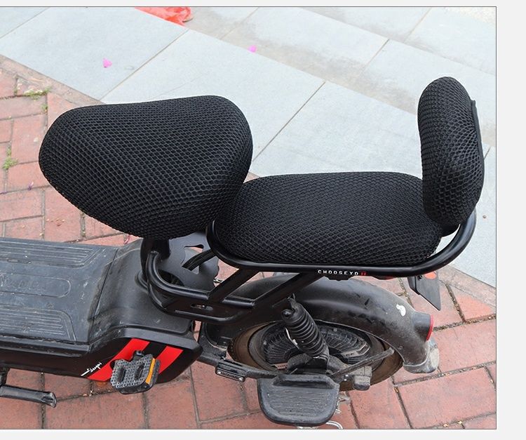 Electric Vehicle Cushion Cover Sunscreen Breathable Battery Car Double Layer Honeycomb Seat Cover Four Seasons Universal Electric Bicycle Cushion