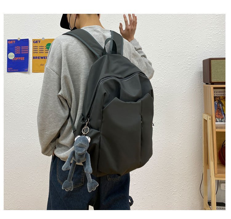 Waterproof 20 Inch Solid Color School Daily School Backpack display picture 14