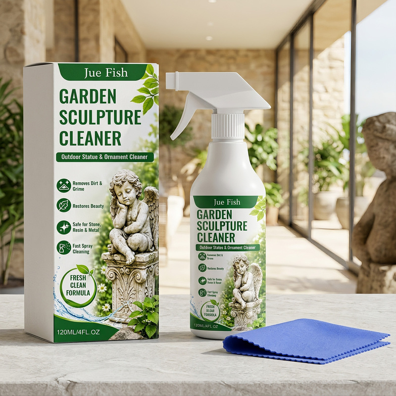 JUE FISH Garden Sculpture Cleaning Spray Daily use for cleaning and stain care of sculpture surfaces JUE FISH Garden Sculpture Cleaning Spray Daily use for cleaning and stain care of sculpture surfaces