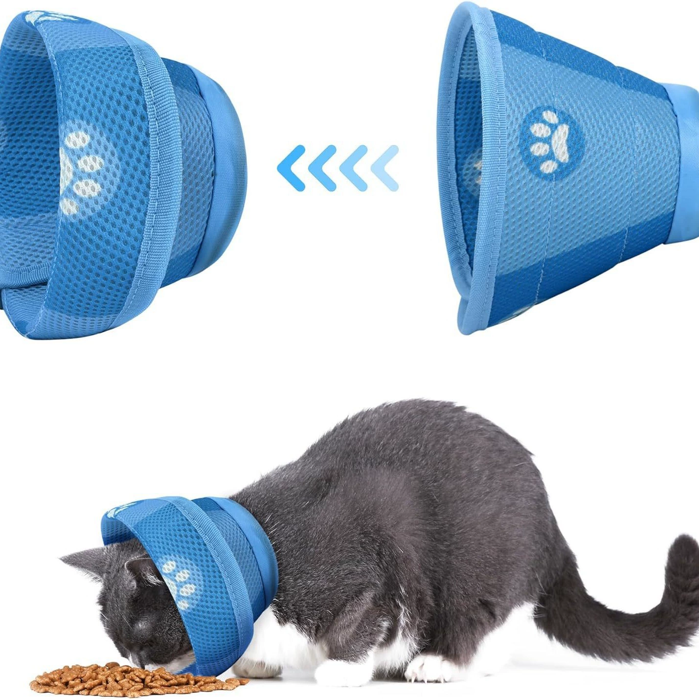 Амазонка новый конический ошейник кошачий мягкий предотвращает облизывание ошейник Элизабет подходит для больших и маленьких кошек и собак