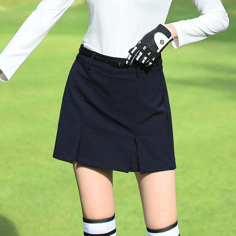 Sports fitted skirt, protective underware, trousers, elastic waist, A-line