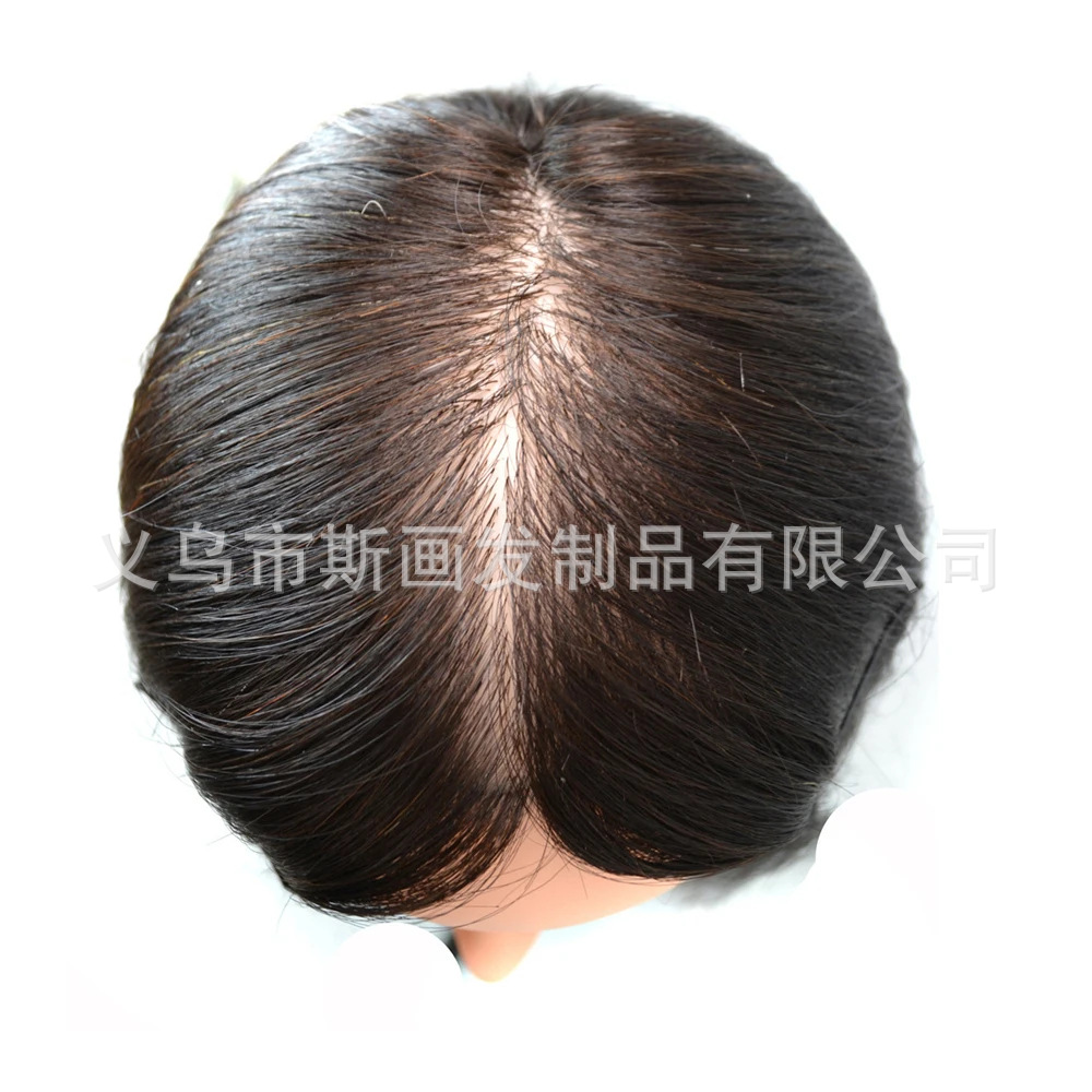 Modelo de comercio exterior peluca de enseñanza de cabeza de seda de alta temperatura peluca modelo de cabeza de modelado peluquería práctica de trenzado