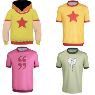 Cross-border foreign trade Amazon new crooked boy Scott new short sleeve boys and girls T-shirt sweater peripheral printing