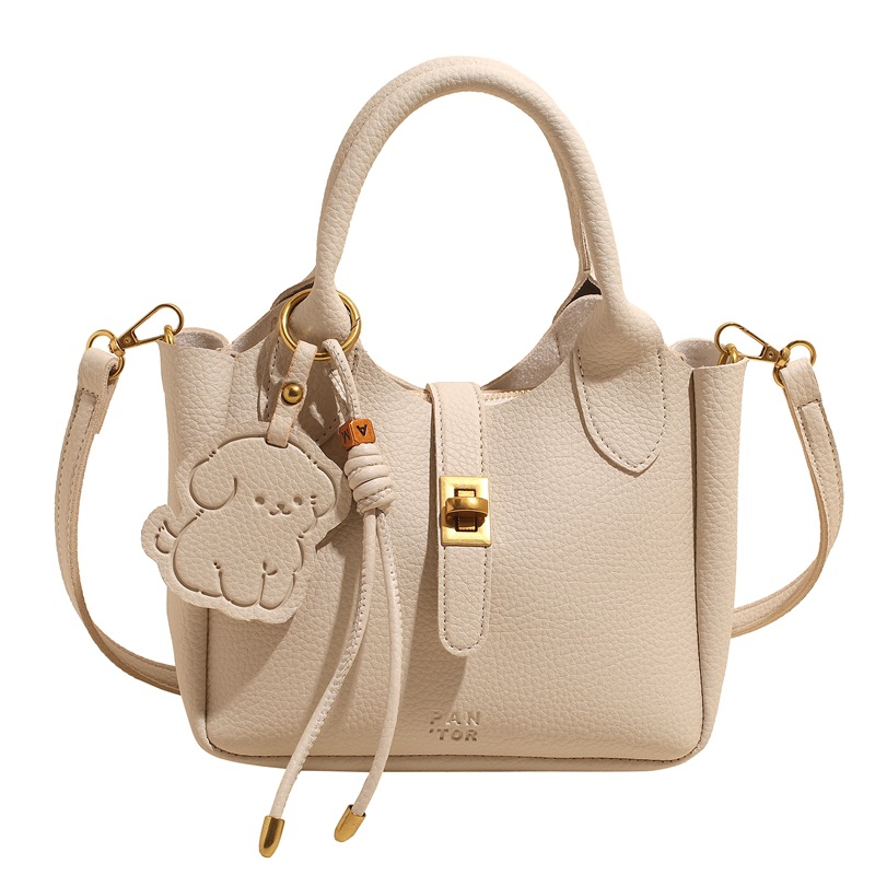 Bolso de alta sensación para mujeres 2025 nuevo lichi de moda canasta de verduras bolso de mano bolso de hombro