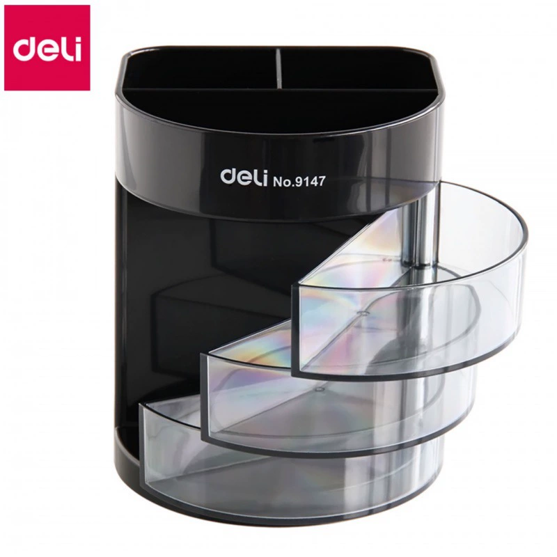 得力 Universal plastic pens holder, fashionable storage system