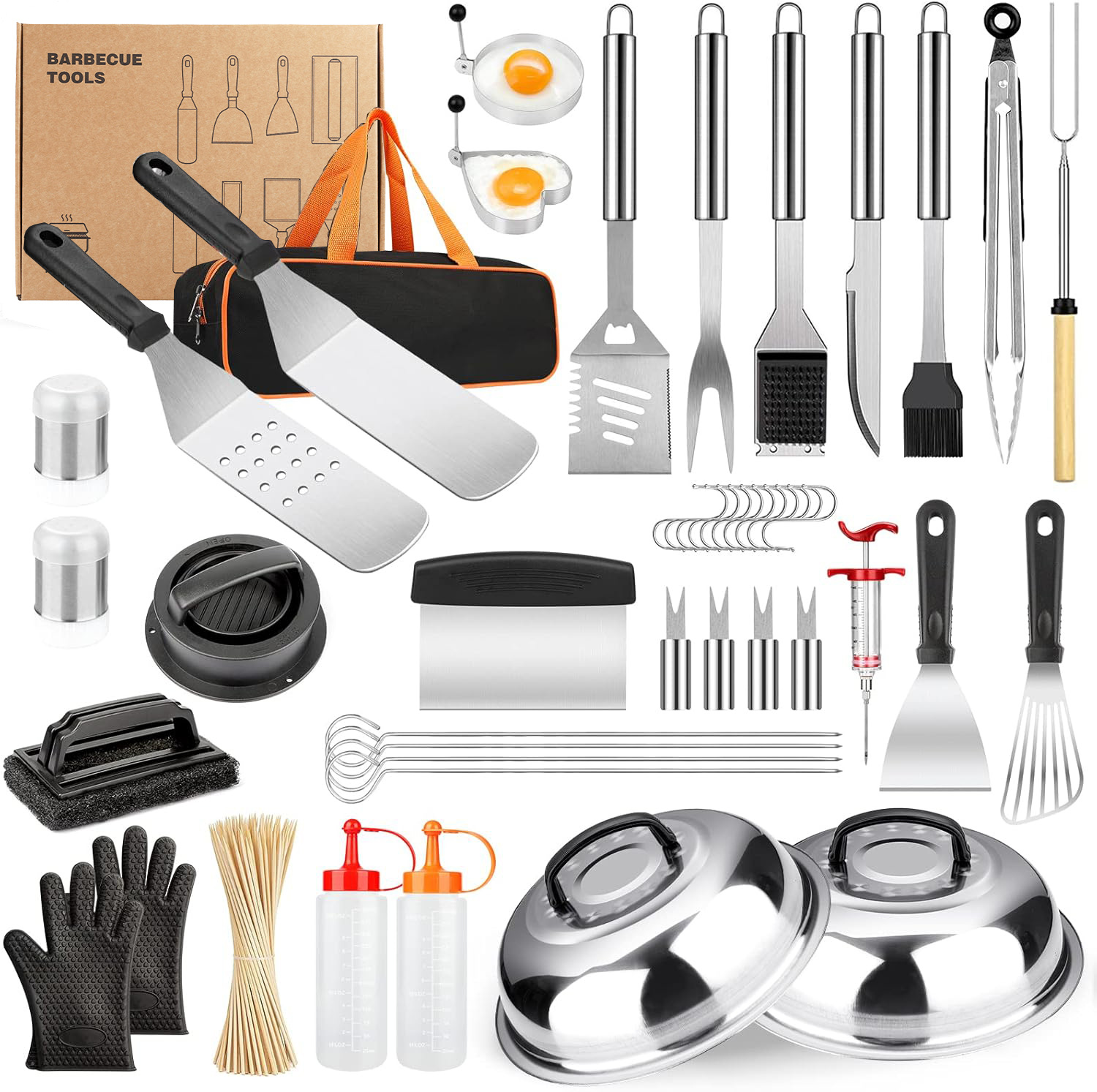 Transfronterizo Amazon spot set de herramientas de barbacoa al aire libre de acero inoxidable placa de parrilla set de herramientas de barbacoa