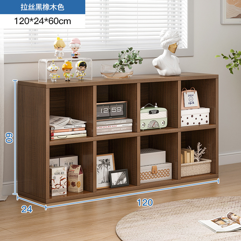 Estante de cosméticos de estilo crema, gabinete de rejilla de piso a techo lateral de mesa, gabinete de ocho compartillas, gabinete de almacenamiento de perfumes para productos para el cuidado de la piel