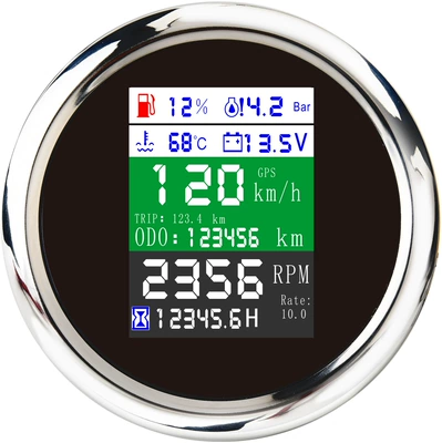automobile instrument speed speed oil pressure water - 85mm-black-background-and-white-frame