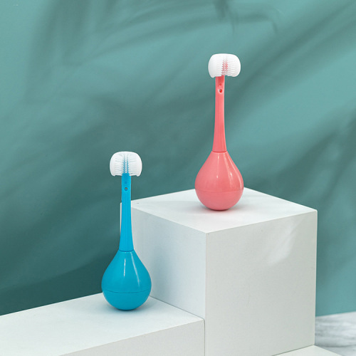 3D three-sided children's baby U-shaped toothbrush silicone toothbrush suitable for 2-12 years old baby cleaning toothbrush manufacturer