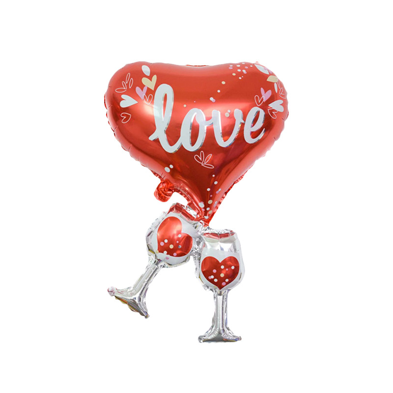 Valentine's Day Letter Heart Shape Aluminum Film Valentine's Day Balloons 1 Set display picture 3