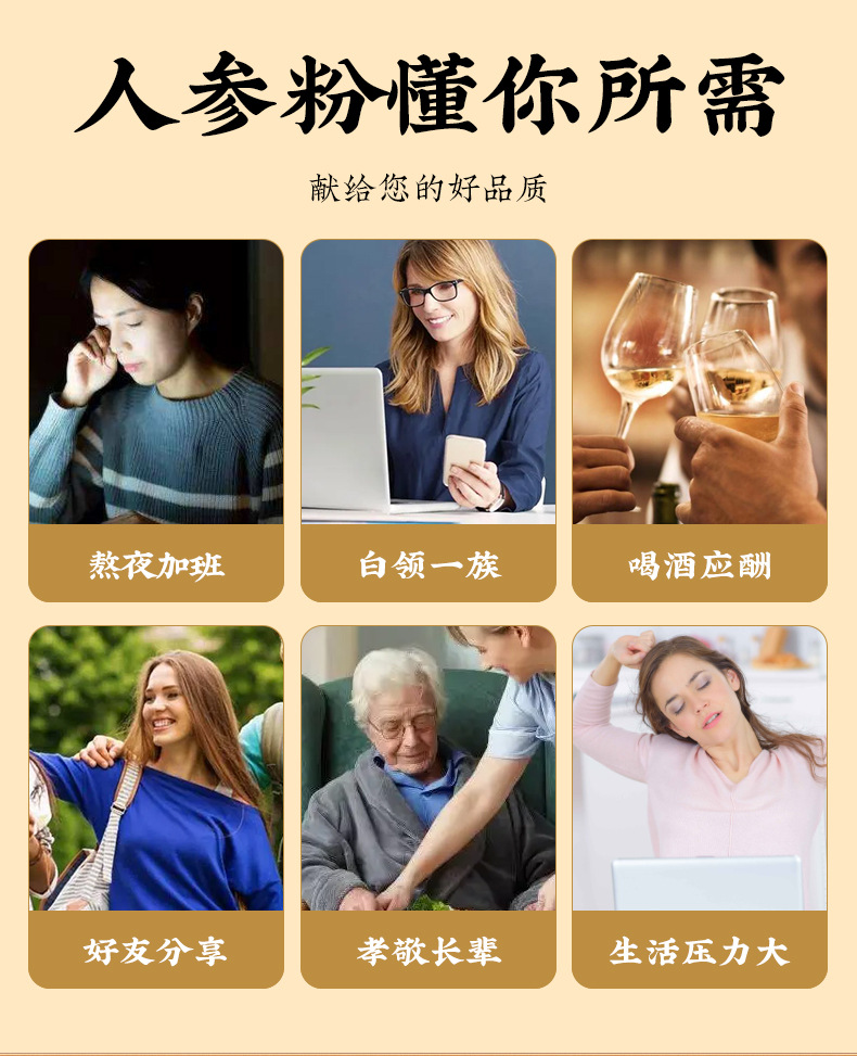 Ginseng Powder (Panax ginseng) — Changbai Mountain Fine Powder, 100g Jar overview