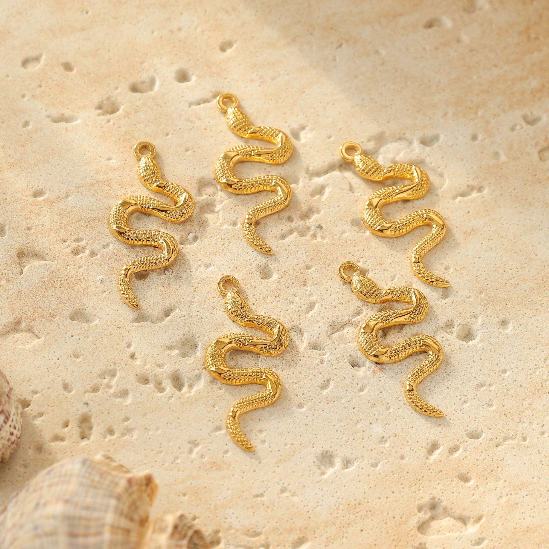 All Seasons Season 5 PCS/Package 304 Stainless Steel Snake Pendant