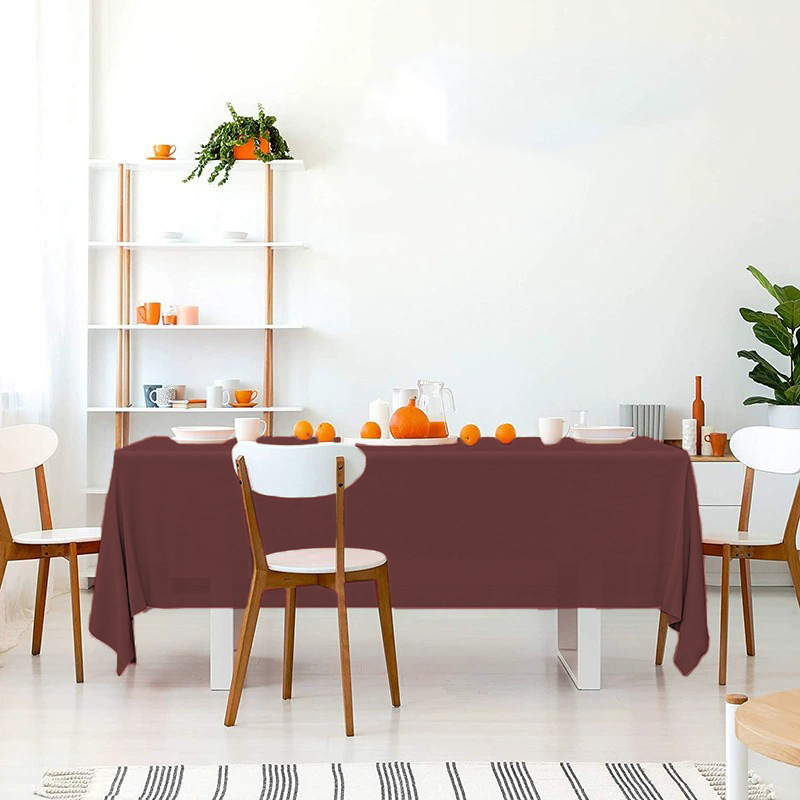 Mantel Desechable de Color Sólido, Mantel de Plástico PE Impermeable y Resistente al Aceite, Engrosado, para Hotel, Hogar, Fiesta, Venta al por Mayor, Mesa de Comedor