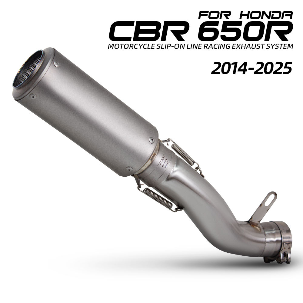 Suitable for Motorcycle Exhaust Pipe Modification Cbr650R Stainless Steel Front Section Sc Carbon Fiber Barrel 14-25 Years