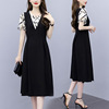 Big size dress 2022 Summer new fat mm Show thin Dress Belly Texture temperament The dress