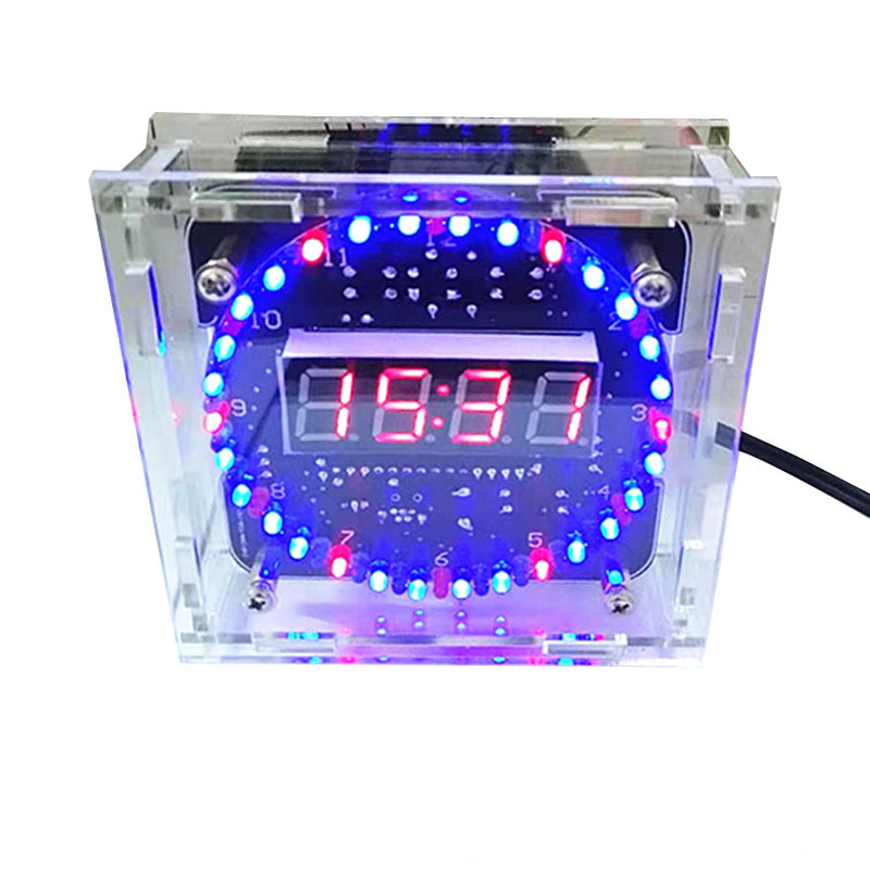 Готовое изделие красных часов + корпус