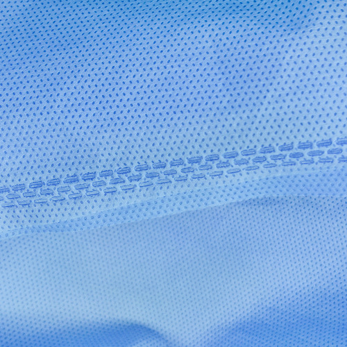One-time isolation suit, blue protective clothing SMS45g reverse wear knit cuff thin model 30g isolation suit wholesale