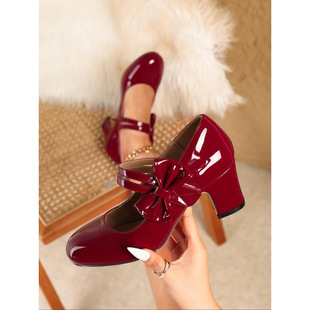I 23535 Pointed bow high-heel shoes ���^�����Y�ָ��߸�Ь