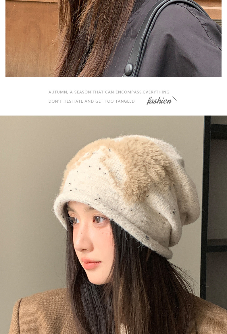 Berretto in lana stile coreano per donna cappello invernale_voghion.com