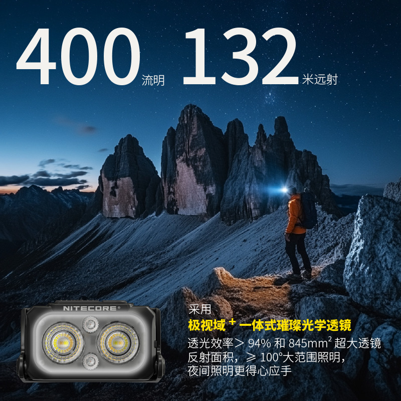 NITECORE ナイトコール NU25MCT 多色温度ヘッドランプ アウトドア ナイトランニング ハイキング 登山 軽量ヘッドランプ|undefined