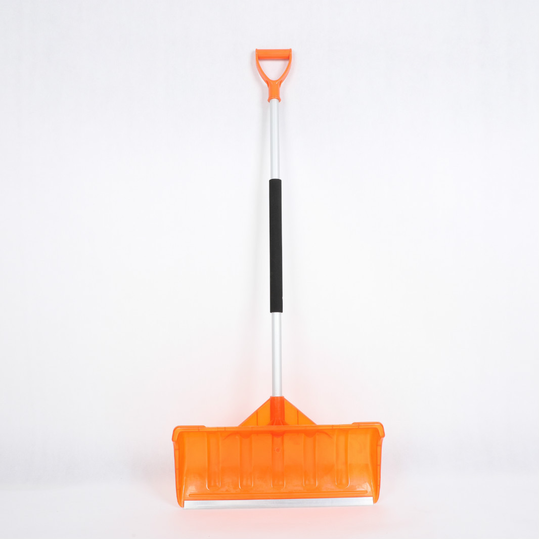 厂家供应橙色清洁除雪铲 扫雪锹 除雪工具 推雪板 塑料雪清洁工具