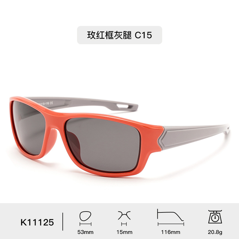 2025 nuevas gafas de sol polarizadas para niños gafas deportivas de ciclismo a prueba de viento para mujeres gafas de sol de silicona de moda para hombres