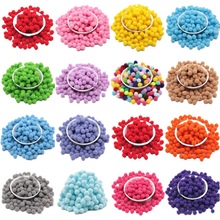 高弹毛球10-30mm毛绒球混色幼儿园儿童手工DIY饰品配件材料圣诞色