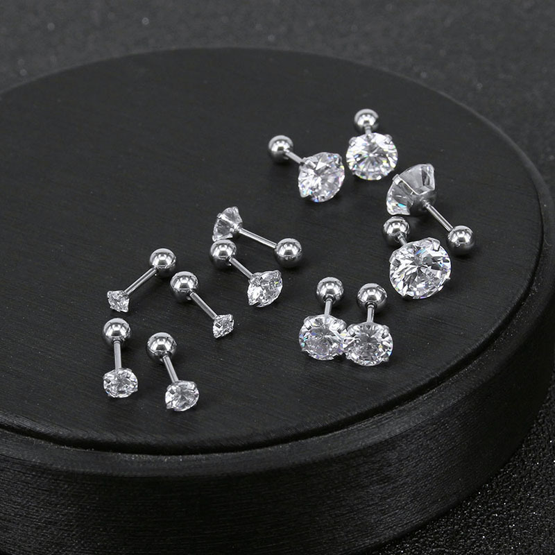 Labret stud lip piercing jewelry styling detail