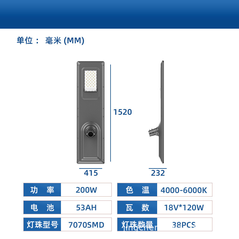 太阳能一体化路灯家用人体感应户外庭院灯天黑自动亮新农村照明灯|undefined