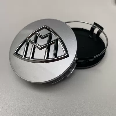 Suitable for Mercedes-Maybach Wheel Hub Caps W222S600Ls400L Electroplated Wheel Hub Modification Center Cap Logo Matte (Hub cover) - matt-silver-75mm