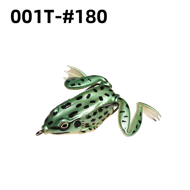 Lei Rana biónica Luya cebo suave Lei Rana cebo de imitación al por mayor tiro largo cebo negro Luya Lei Qiang Rana cebo falso lote