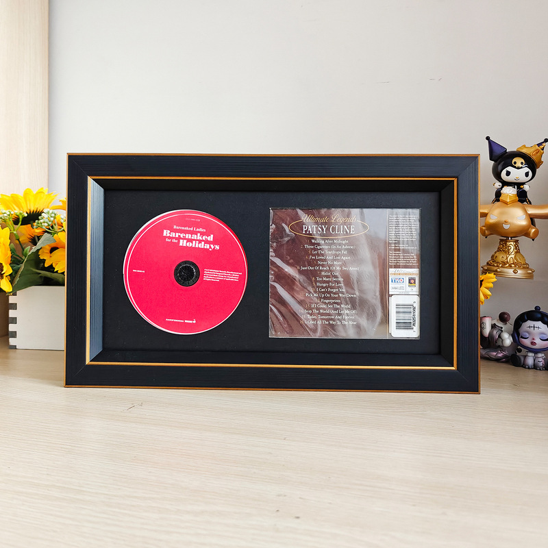 Album Cd Signed Record Collection Photo Frame Framed Vinyl Display Disc Protection Storage Rack Wall Hanging
