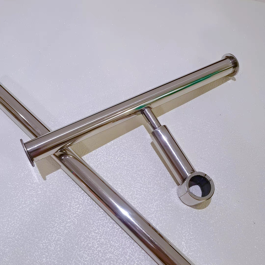 광택 있는 T자형 전면 행잉(카드 25mm 원형 튜브)