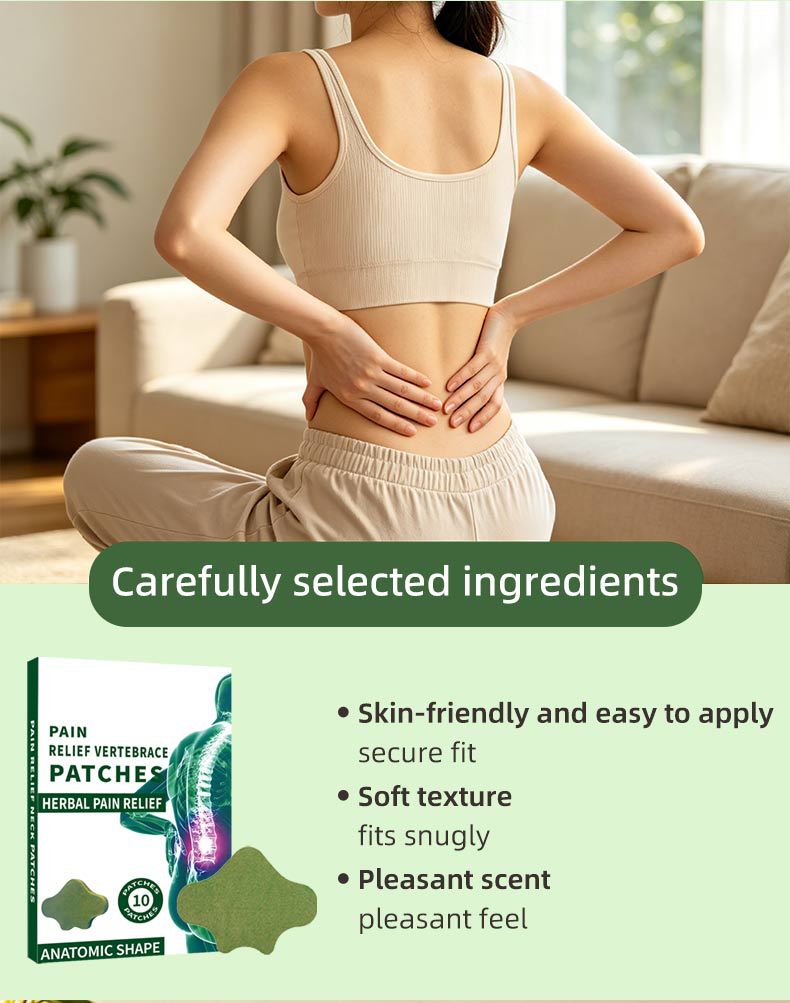 Mugwort Waist Patch Herbal Body Patches for Lumbar Support 10 Patches per Box quality and texture