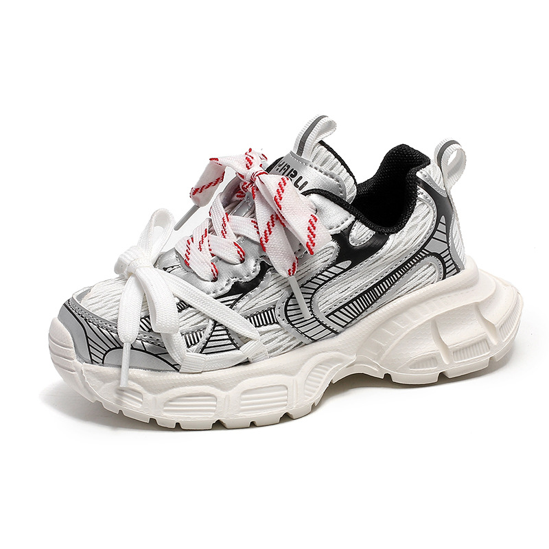 Paris Family Children's Shoes 2023 Spring and Autumn New Children's Shoes Mesh Dad Shoes Boys' Shoes Girls' Sports Shoes_ecoleips.com