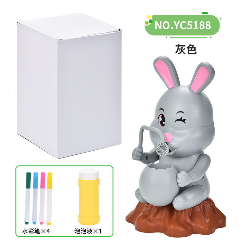 YC5188灰色兔子泡泡机