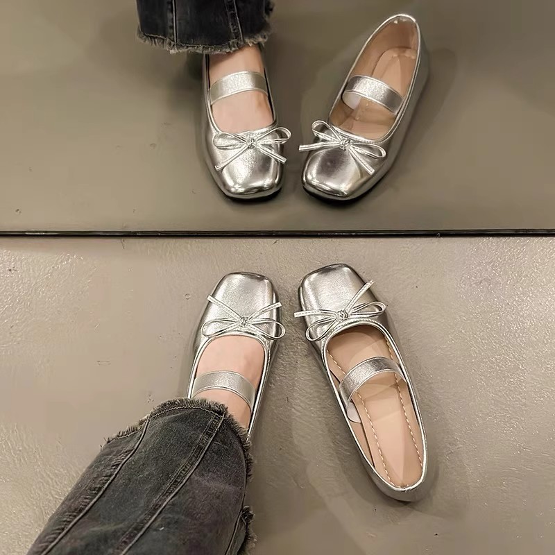 Niñas zapatos blancos claros de verano 2026 nuevos zapatos de princesa de cuero de viento Mary Jane image 4