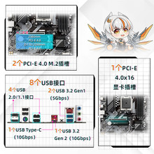 ��������AMD ���� B650M K ���� ֧��7000ϵ AM5 �ɳ�Ƶ����̨ʽ