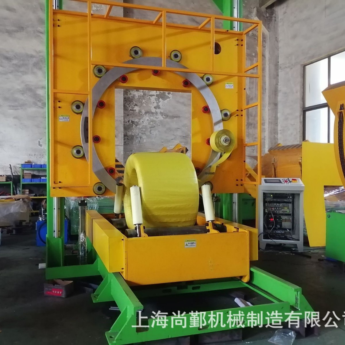 上海裹包机厂家直销全自动胶管缠绕机 立式胶管打包机 可非标