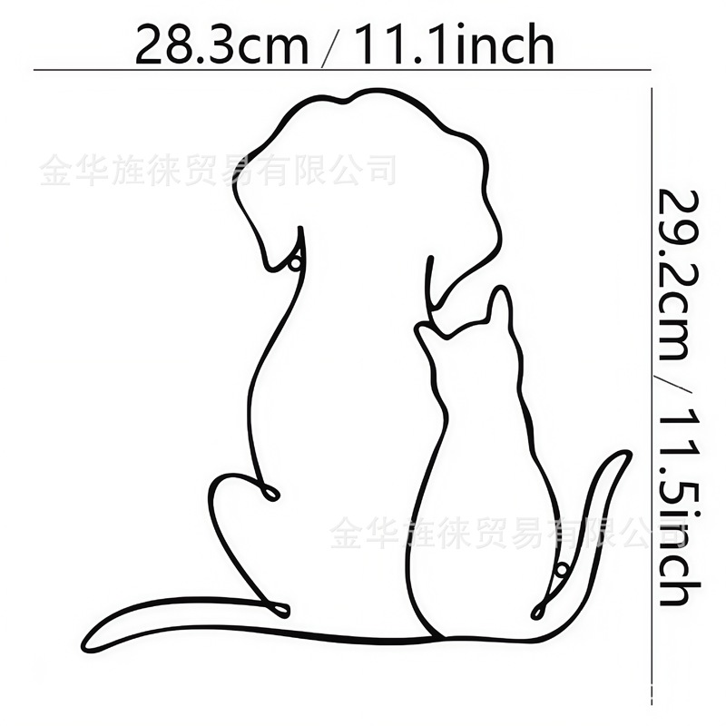 Cat Yard Art 壁ホームイングリッシュ壁装飾ペンダントメタルアートクリエイティブインテリアアイアンアート吊り絵画|undefined
