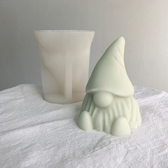 聖誕老人小矮人香薰蠟燭硅膠模具diy聖誕樹精靈滴膠裝飾石膏模具