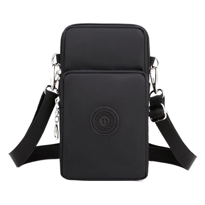 Cross-border New Mobile Phone Bag Women's Crossbody Oxford Cloth Crossbody Small Bag Mobile Phone Bag Vertical Mini Change Wrist Bag