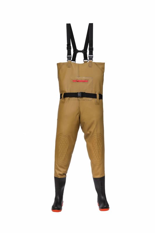 半身の下のズボンは厚くて耐摩耗性の防水の服の一体の連体の雨靴の全身の雨のズボンの渉水のズボンです。|undefined