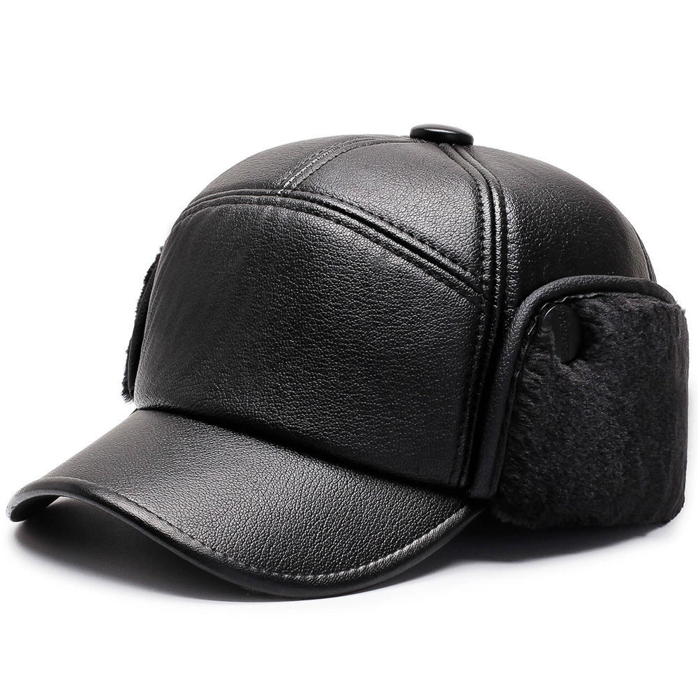 Demi-season keep warm hat, warm windproof cap with hood, for middle age