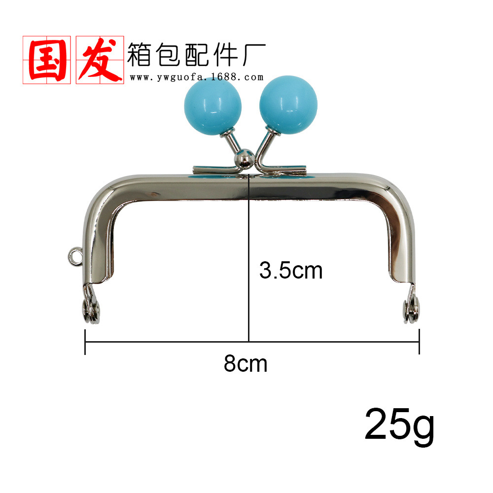 Protección del medio ambiente Plata: 8CM cuadrado suave no poroso cabeza de caramelo oro 14MM cabeza de perlas viscosas de color caramelo