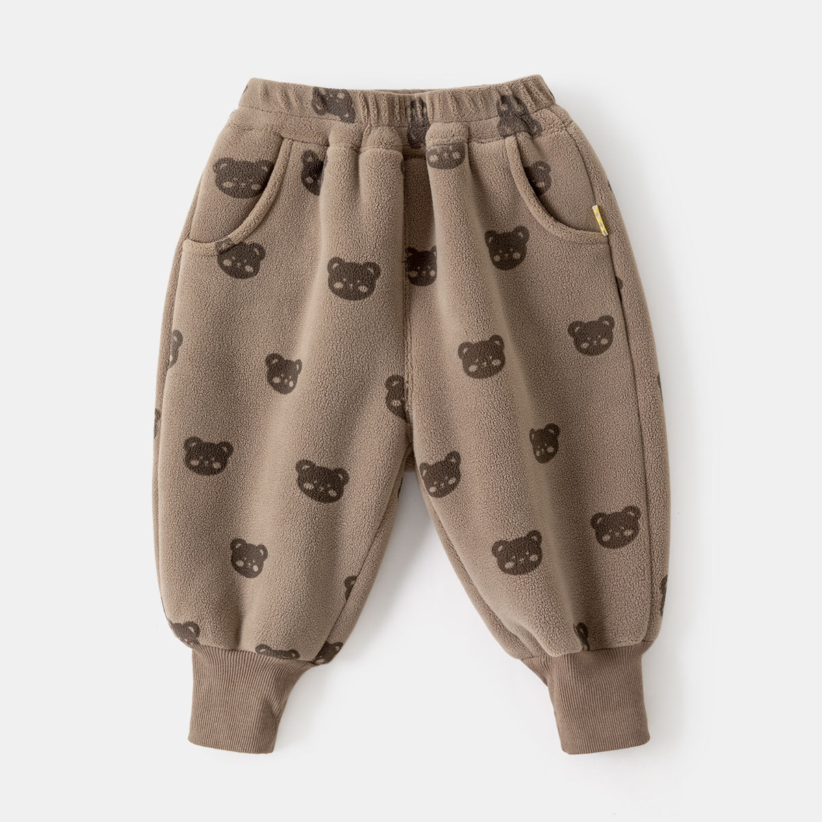 Pantalones gruesos forrados de lana para niños pantalones cálidos de invierno para niños pantalones de algodón para niñas de invierno pantalones de bebé ropa de bebé para niños