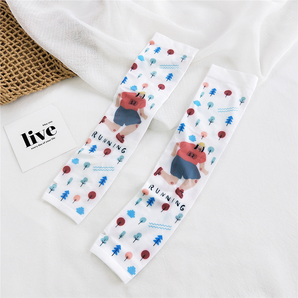 Cartoon Character Ice Silk Sunscreen Sleeves display picture 18