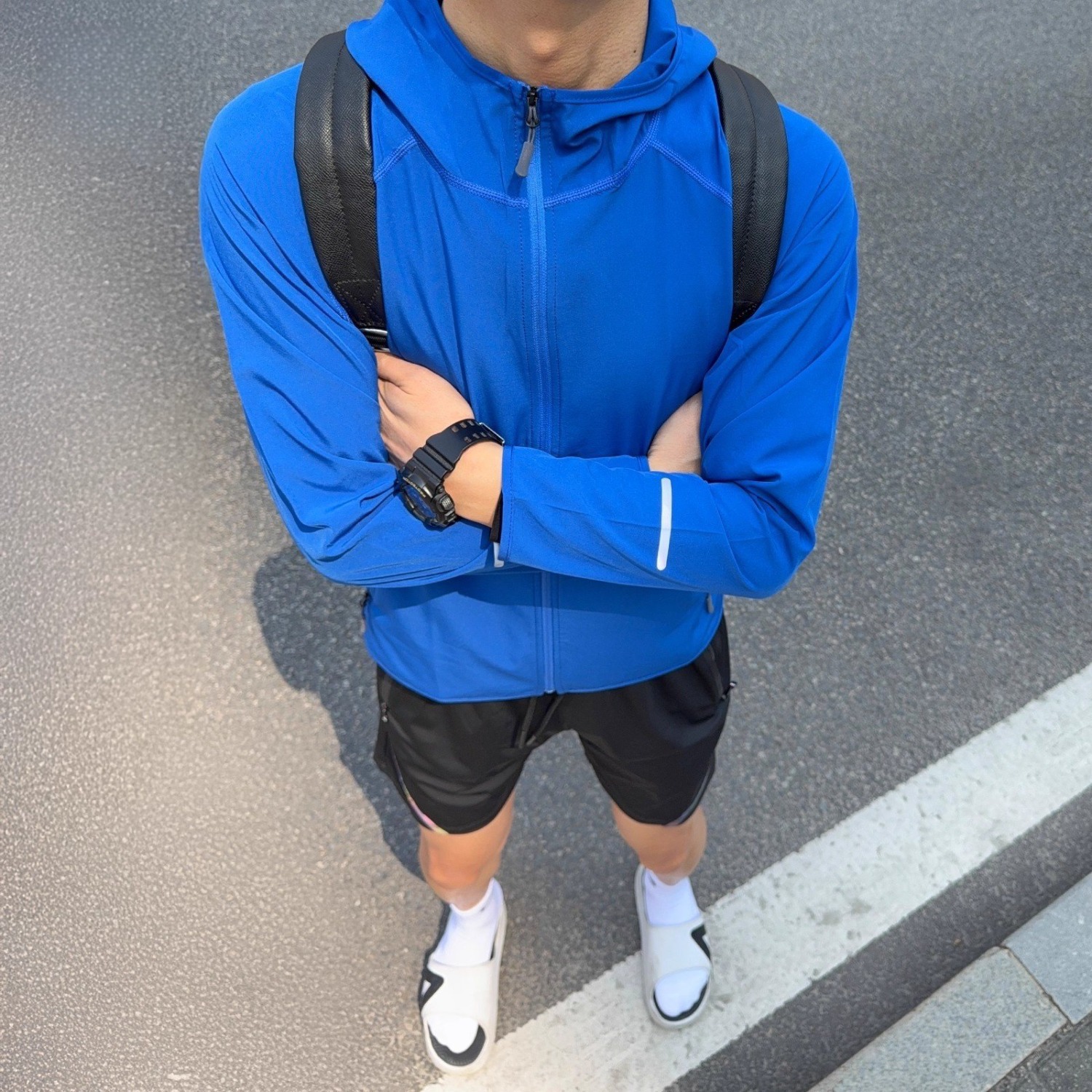 Running Jacket for Men and Women, Cycling Sports Windproof Jacket, Outdoor Reflective Long-Sleeved Quick-Drying Clothing, Fitness Training Clothing