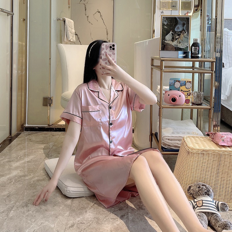 셔츠 원피스 핑크